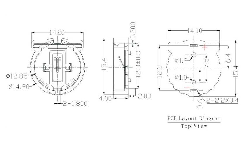 Schönwitz 12443 Batteriehalter Batteriefach Akkuhalter Akkufach für 2