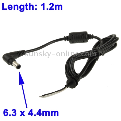 6,3 х 4,4 mm Stromkabel, Länge: 1,2 m 6,3 х 4,4 mm Stromkabel, Länge: 1,2 m