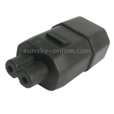 Adapter von 2-poligem Steckverbinder auf IEC-Stecker (für Netzteil) Adapter von 2-poligem Steckverbinder auf IEC-Stecker (für Netzteil)