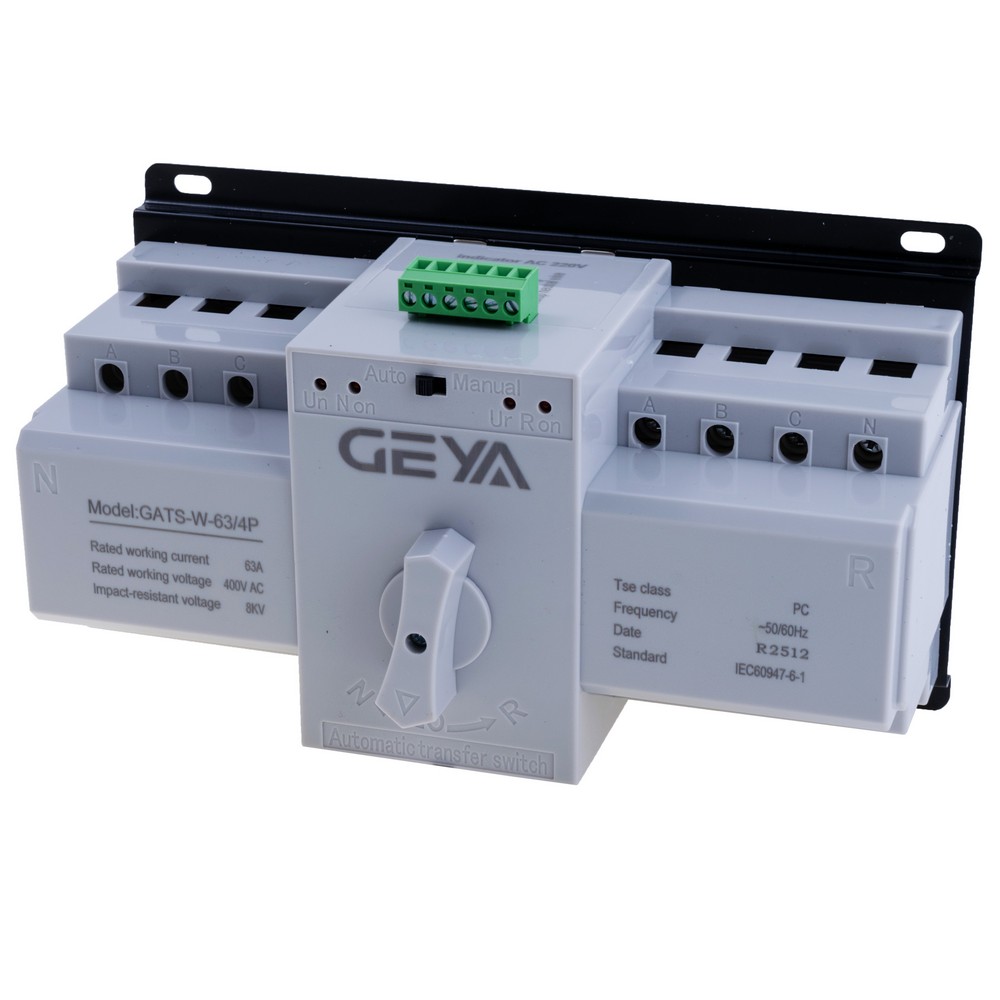 4P Автоматичний перемикач джерела живлення 63A, АВР, GATS-W-63-4P 220V 63A