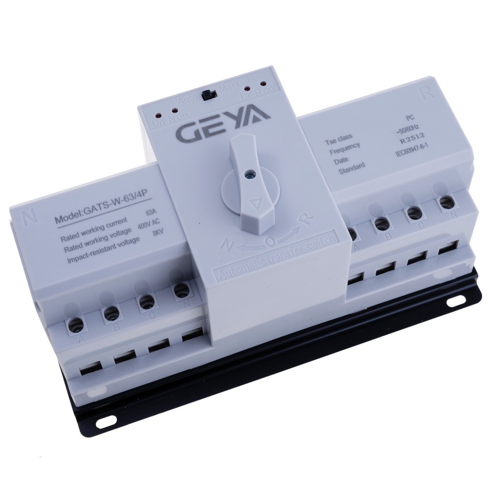 4P Автоматичний перемикач джерела живлення 63A, АВР, GATS-W-63-4P 220V 63A