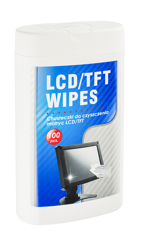 Feuchte Tücher zur Reinigung von LCD/TFT-Bildschirmen 100 Stk. Feuchte Tücher zur Reinigung von LCD/TFT-Bildschirmen 100 Stk.