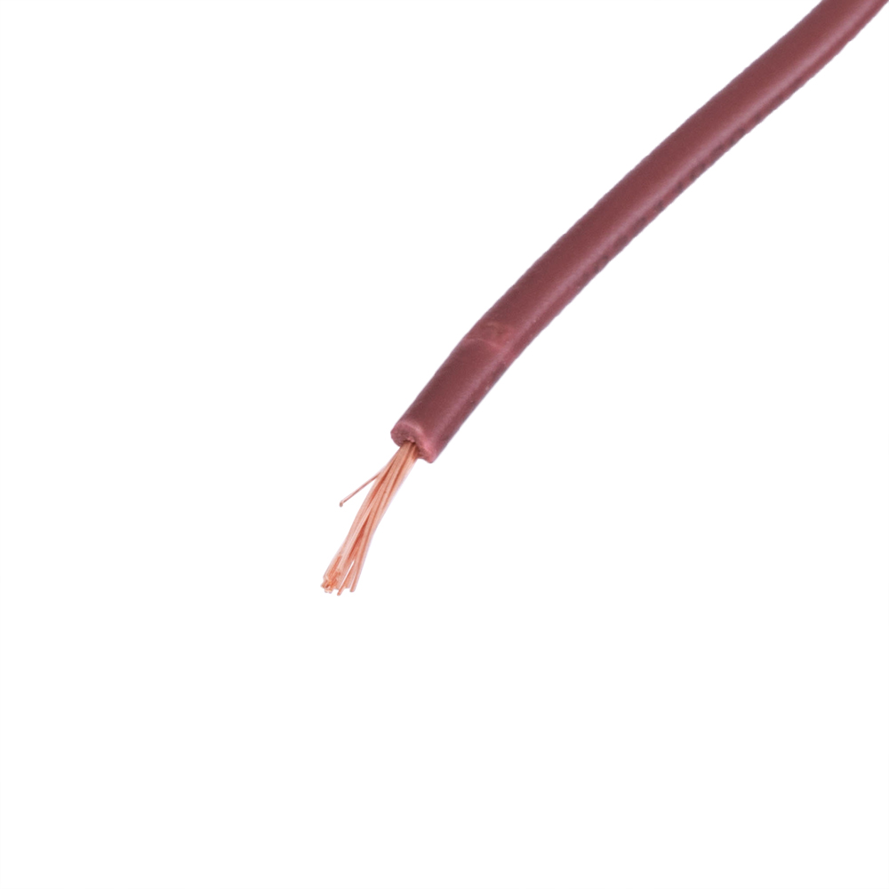 Провод многожильный 0.3mm2 (22AWG/16xD0.15мм, медь, PVC), коричневый