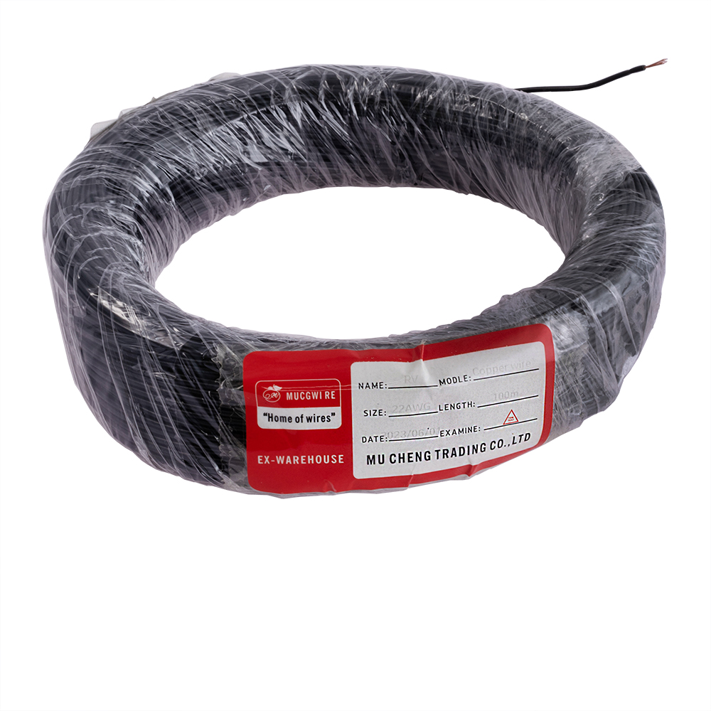 Провод многожильный 0.3mm2 (22AWG/16xD0.15мм, медь, PVC), черный