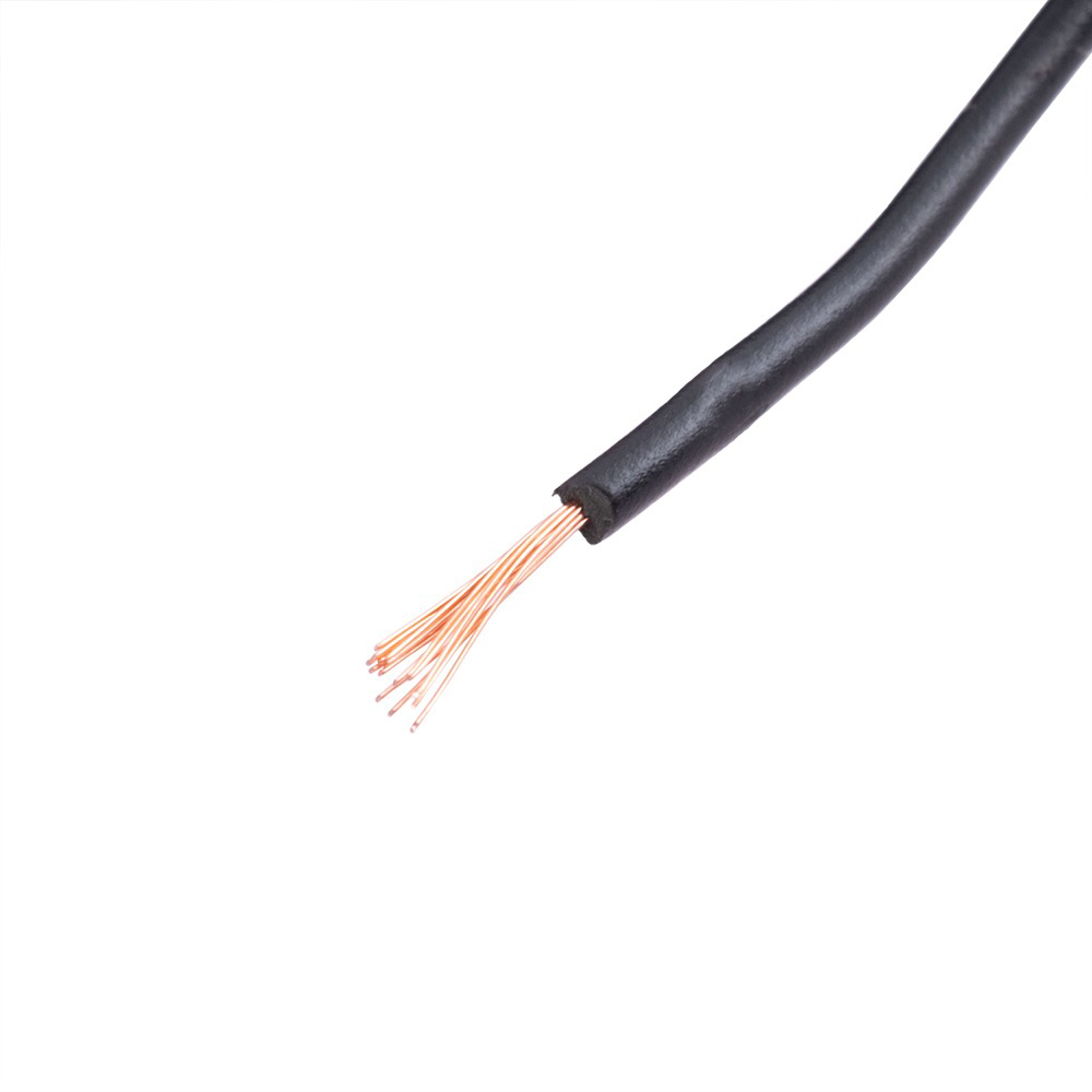 Провод многожильный 0.3mm2 (22AWG/16xD0.15мм, медь, PVC), черный