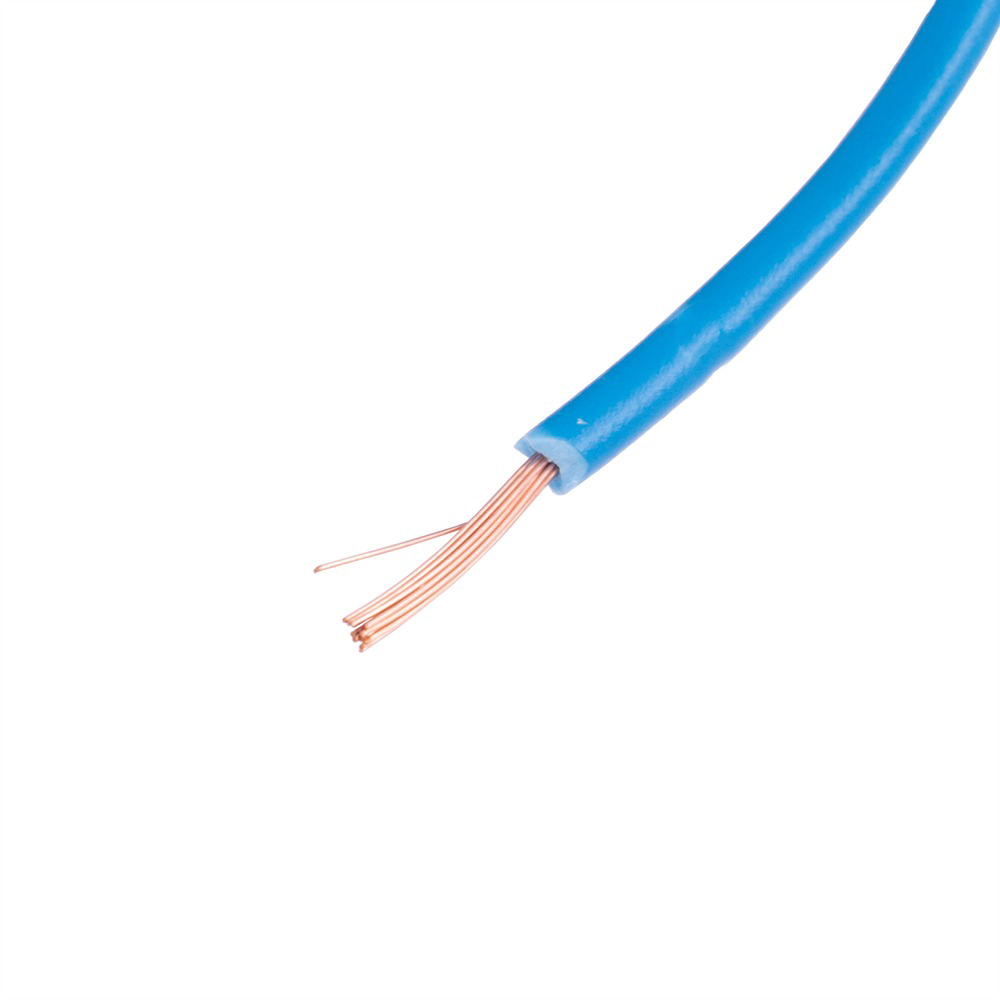 Провод многожильный 0.3mm2 (22AWG/16xD0.15мм, медь, PVC), синий