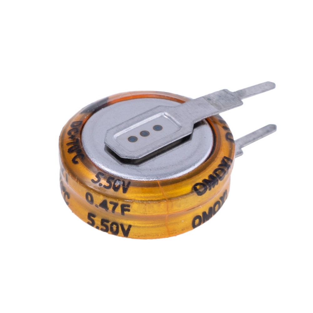 Іоністор 0,47F 5,5V. 11.5x4.5x5mm ODCS5R5474V Іоністор 0,47F 5,5V. 11.5x4.5x5mm ODCS5R5474V
