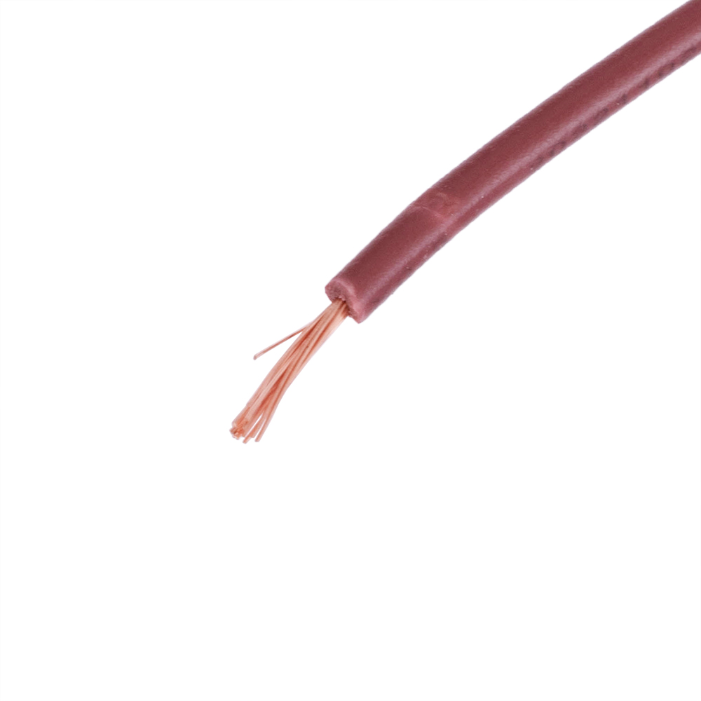 Провод многожильный 0.5mm2 (20AWG/16xD0.20мм, медь, PVC), коричневый