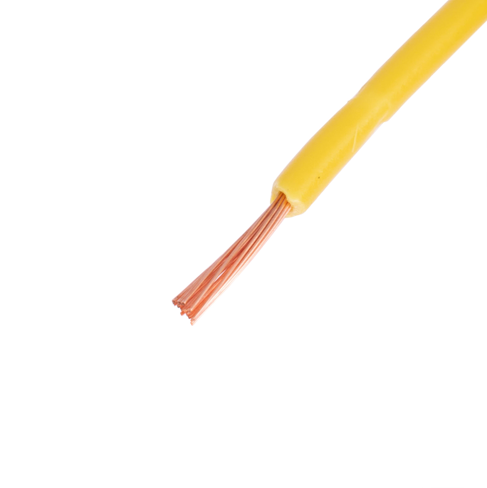 Провод многожильный 0.5mm2 (20AWG/16xD0.20мм, медь, PVC), желтый