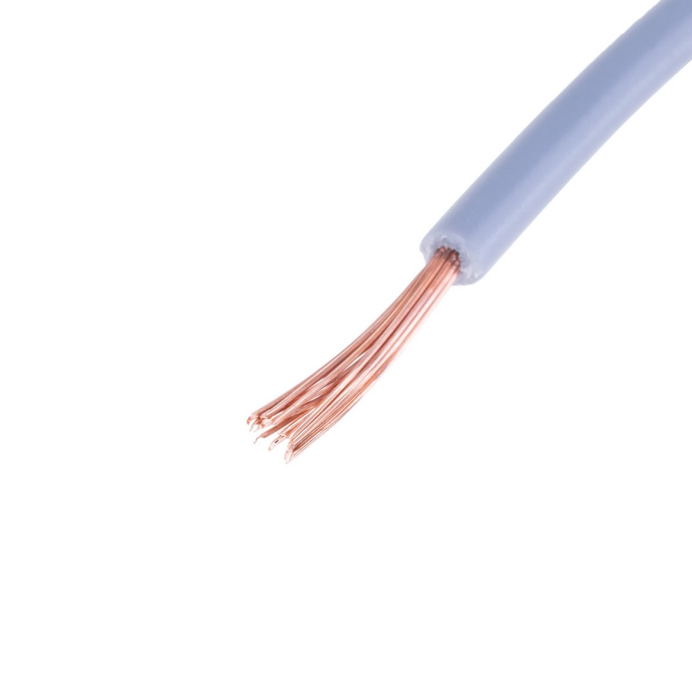 Провід багатожильний 0.5mm² (20AWG, 16xD0.20mm) сірий Провід багатожильний 0.5mm² (20AWG, 16xD0.20mm) сірий