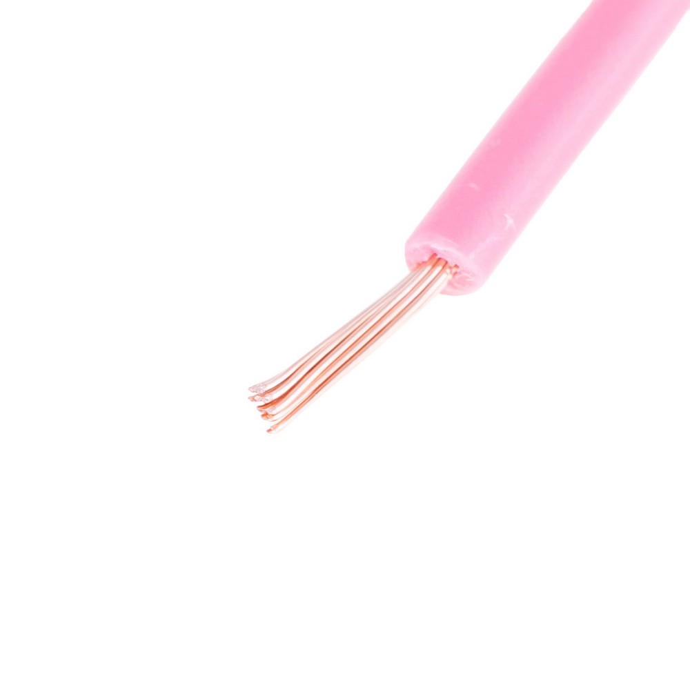 Провід багатожильний 0.5mm² (20AWG, 16xD0.20mm) рожевий Провід багатожильний 0.5mm² (20AWG, 16xD0.20mm) рожевий