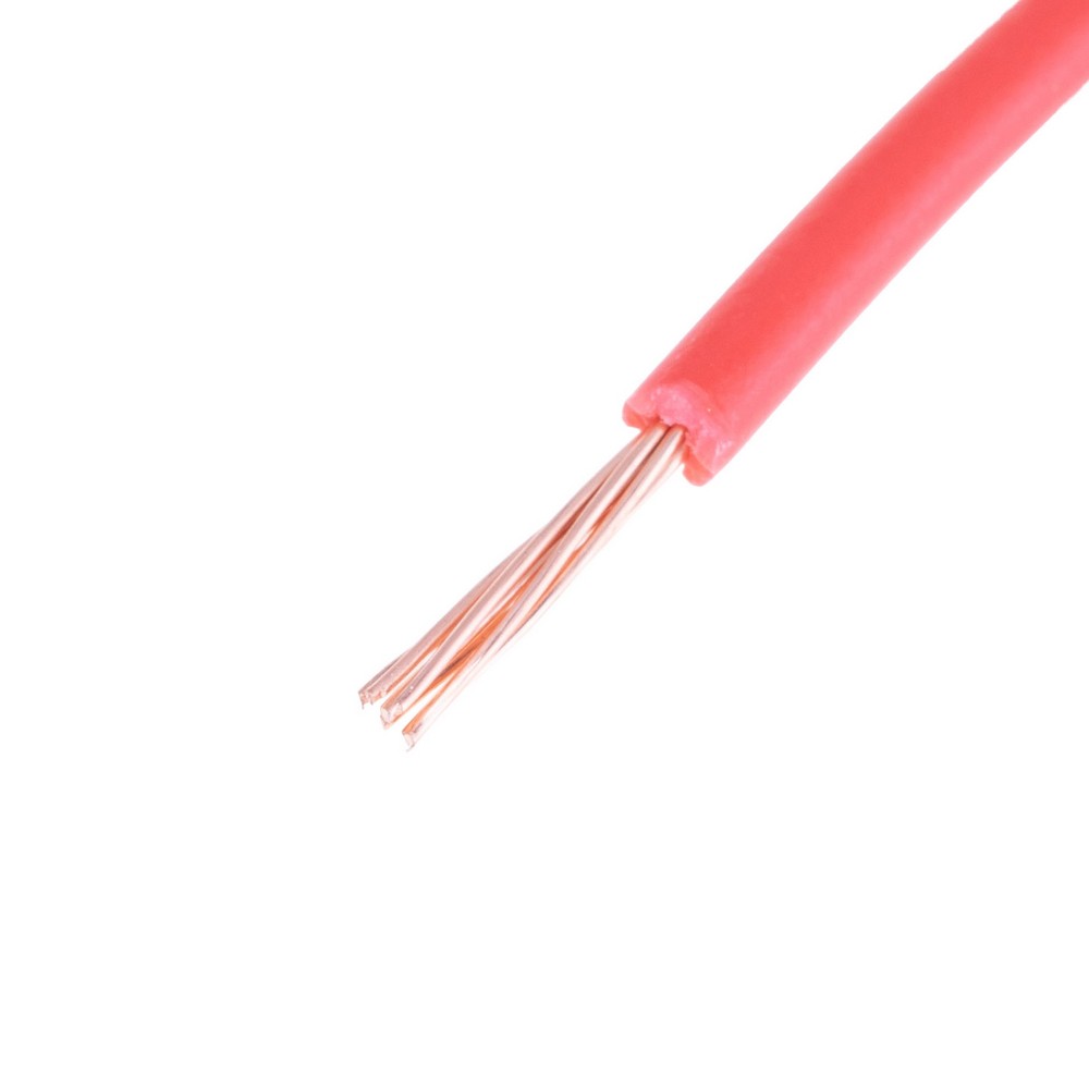 Провід багатожильний 0.5mm² (20AWG, 7xD0.3mm) червоний Провід багатожильний 0.5mm² (20AWG, 7xD0.3mm) червоний
