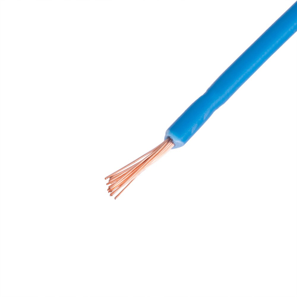 Провод многожильный 0.5mm2 (20AWG/16xD0.20мм, медь, PVC), синий