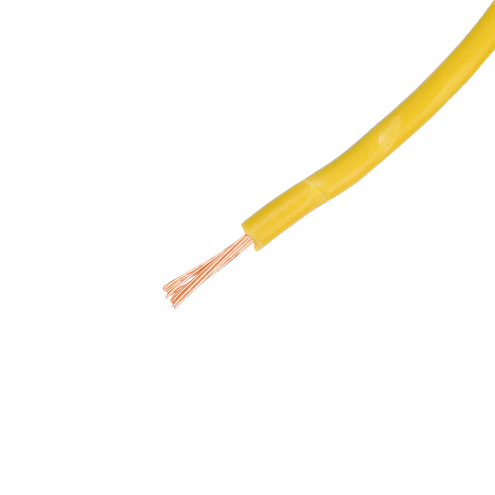 Провод многожильный 0.5mm2 (20AWG/16xD0.20мм, медь, PVC), желто-зеленый