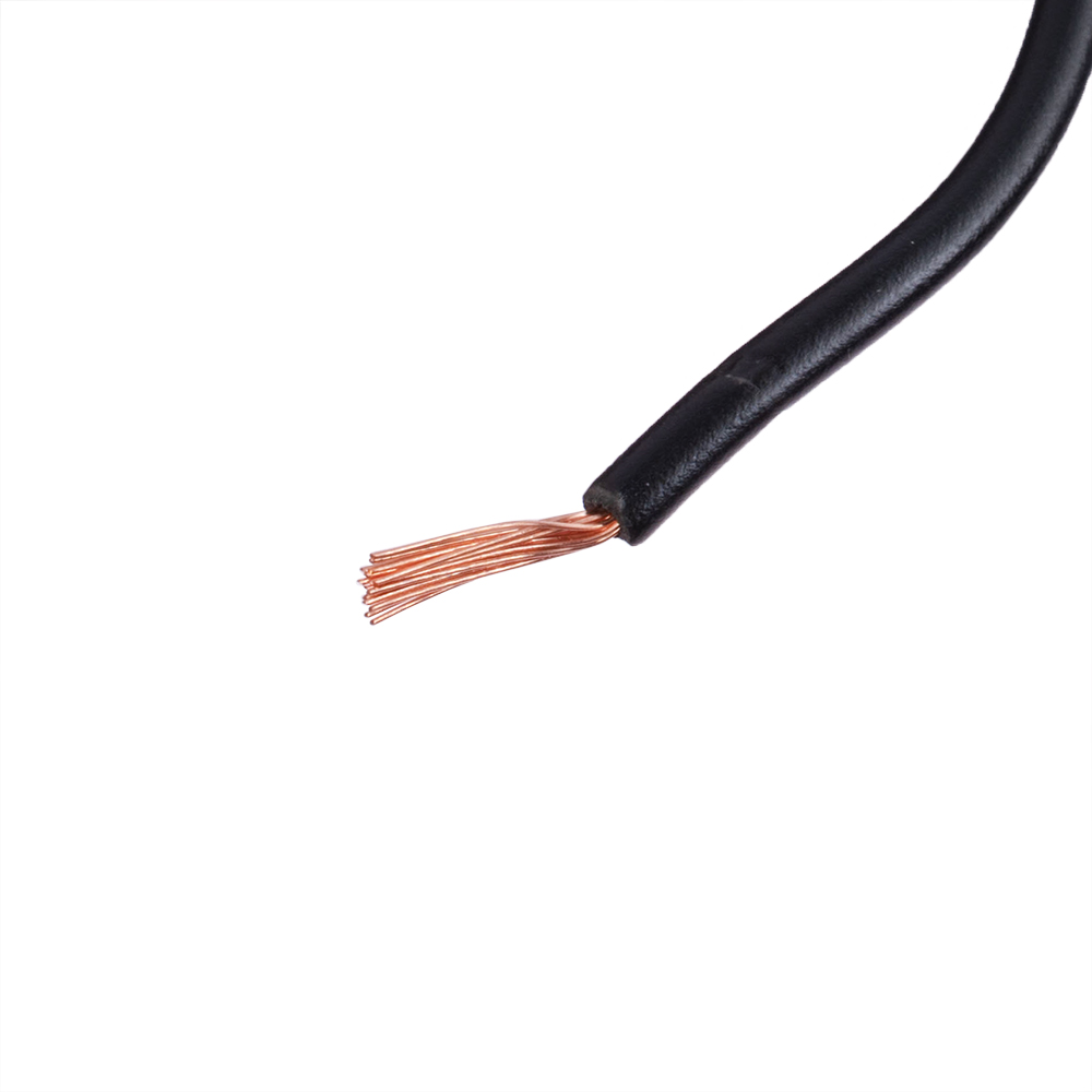 Провод многожильный 0.5mm2 (20AWG/16xD0.20мм, медь, PVC), черный