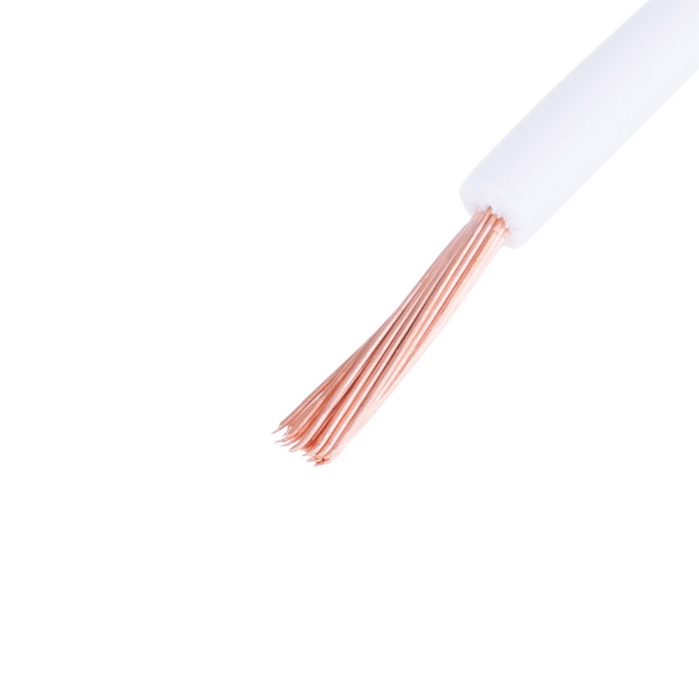 Провід багатожильний 0.75mm² (19AWG, 24xD0.20mm) білий Провід багатожильний 0.75mm² (19AWG, 24xD0.20mm) білий