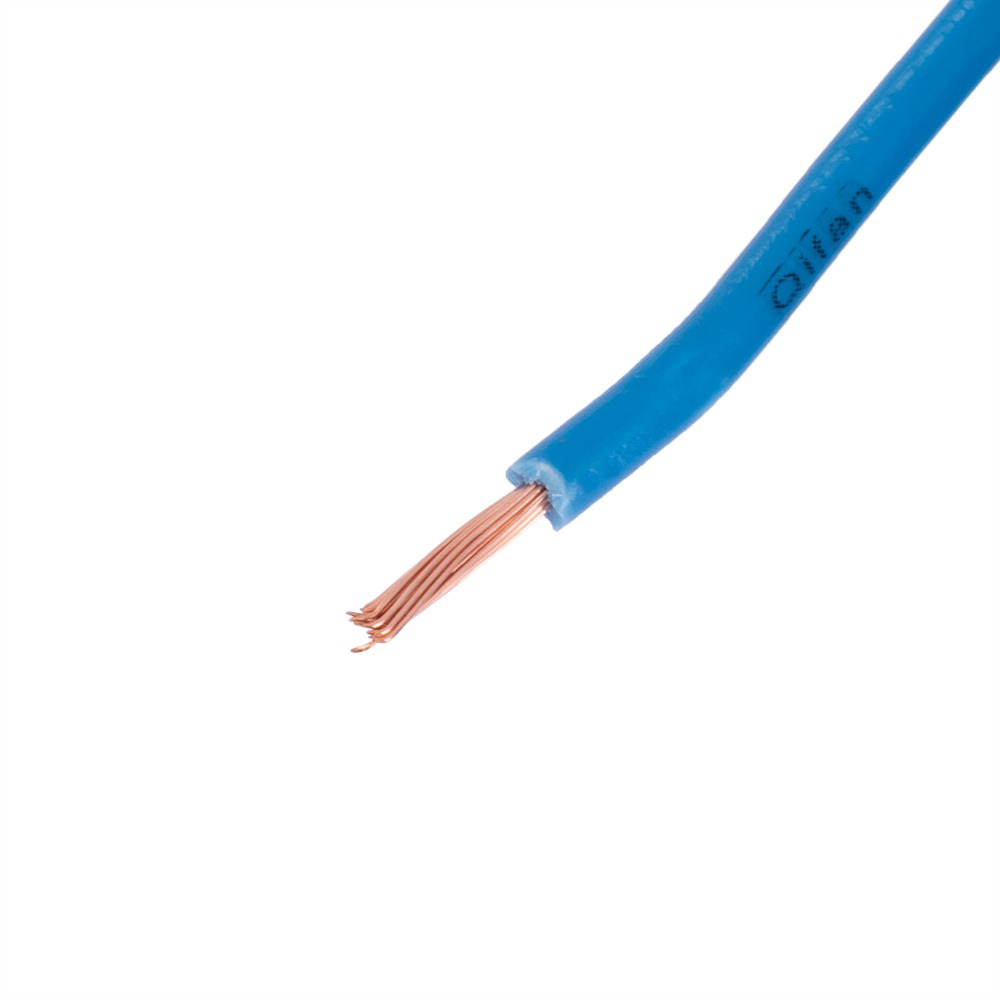 Провод многожильный 0.75mm2 (19AWG/24xD0.20мм, медь, PVC), синий