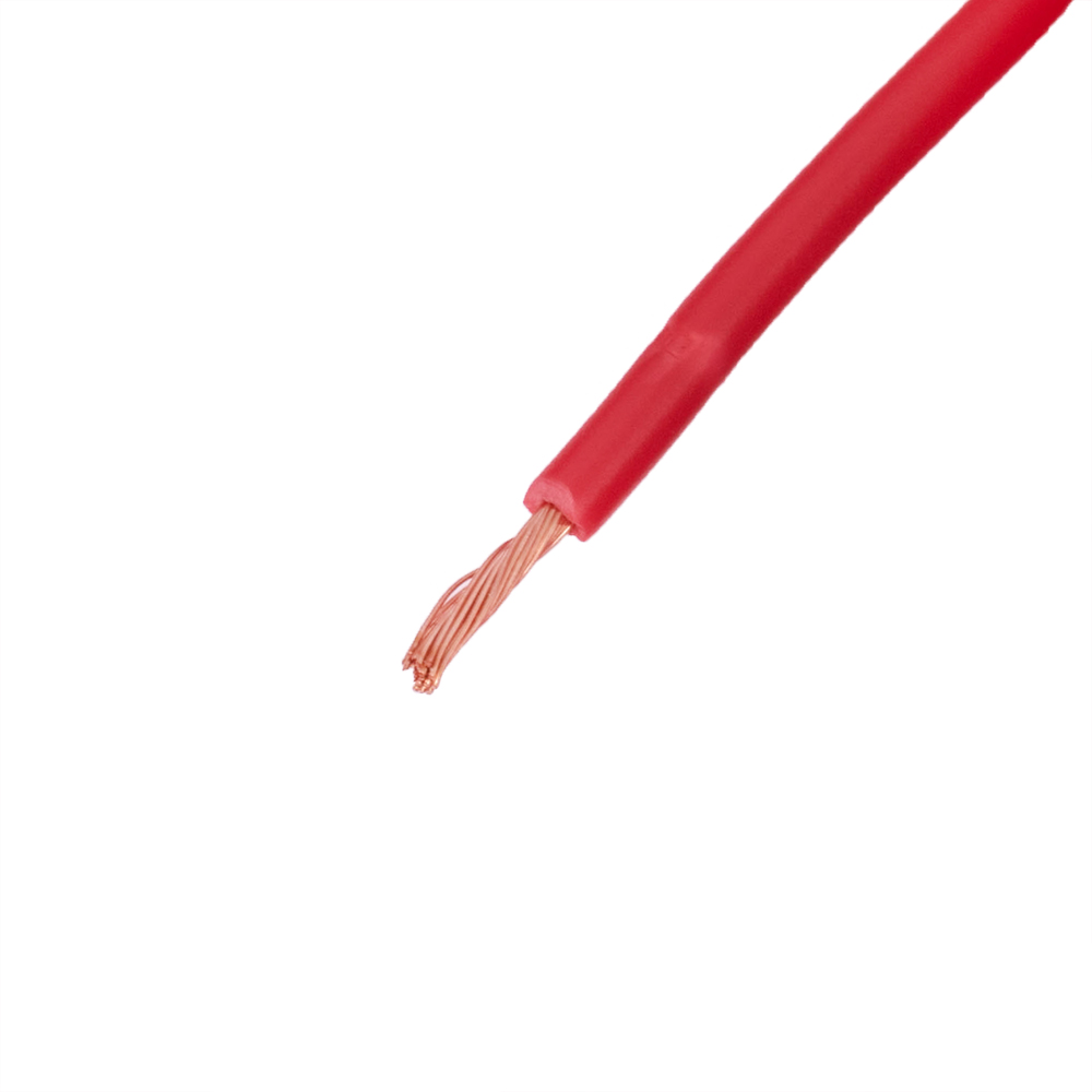 Провод многожильный 0.75mm2 (19AWG/24xD0.20мм, медь, PVC), красный
