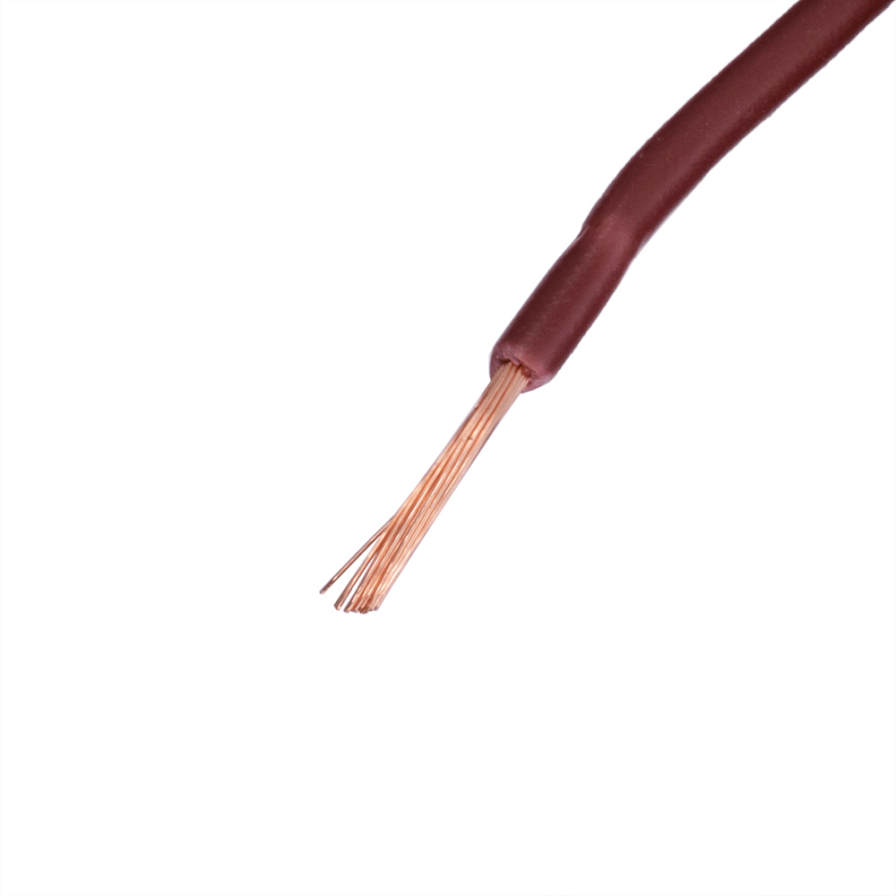 Провод многожильный 0.75mm2 (19AWG/24xD0.20мм, медь, PVC), коричневый