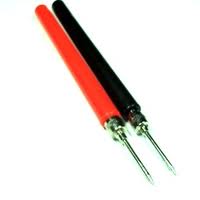 Fuhllehren langen 13cm (Paar: Rot + Schwarz ) Fuhllehren langen 13cm (Paar: Rot + Schwarz )