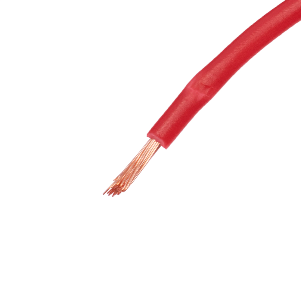 Провод многожильный 1.0mm2 (18AWG/32xD0.20мм, медь, PVC), красный