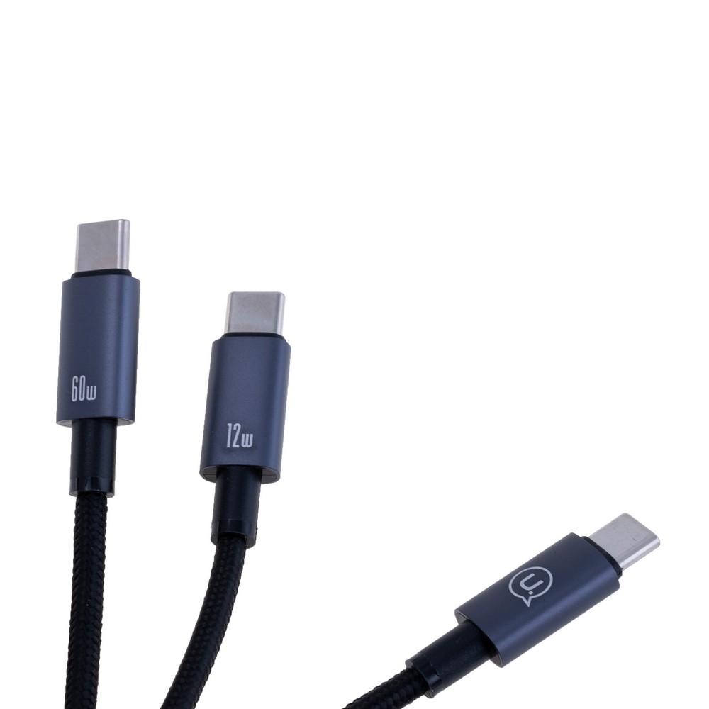 SJ740 72W 2In1 Aluminum Alloy Data Cable - Sufeng Series 1.2M Type-c To 2C (SJ740USB101 Tarnish – USAMS)