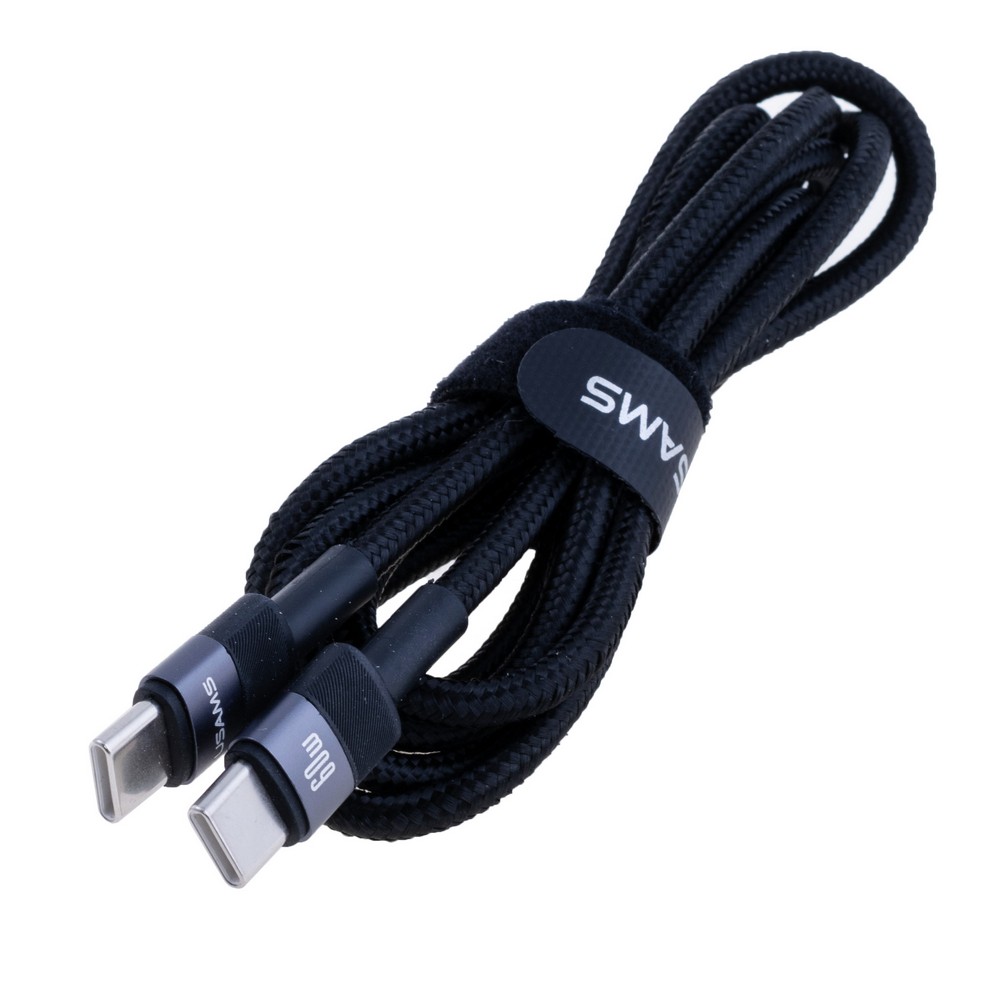 SJ724 60W Type-C To Type-C Aluminum Alloy Data Cable- SY Series 1.2m (SJ724USBSG01 Tarnish – USAMS)