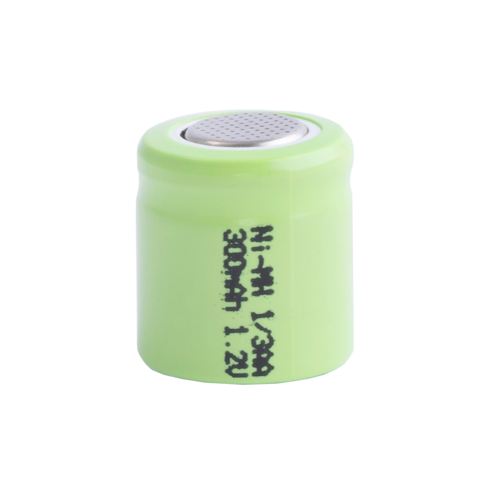 Аккумулятор "1/3AA" 300 mAh - PKCELL (NI-MH 1/3AA350MAH 1.2V, flat cap)