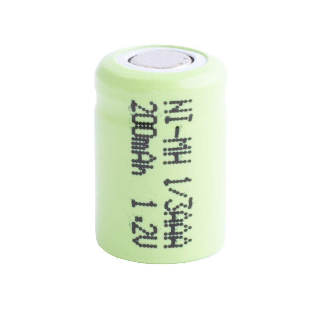 1/3AAA200mah 1.2v flat top