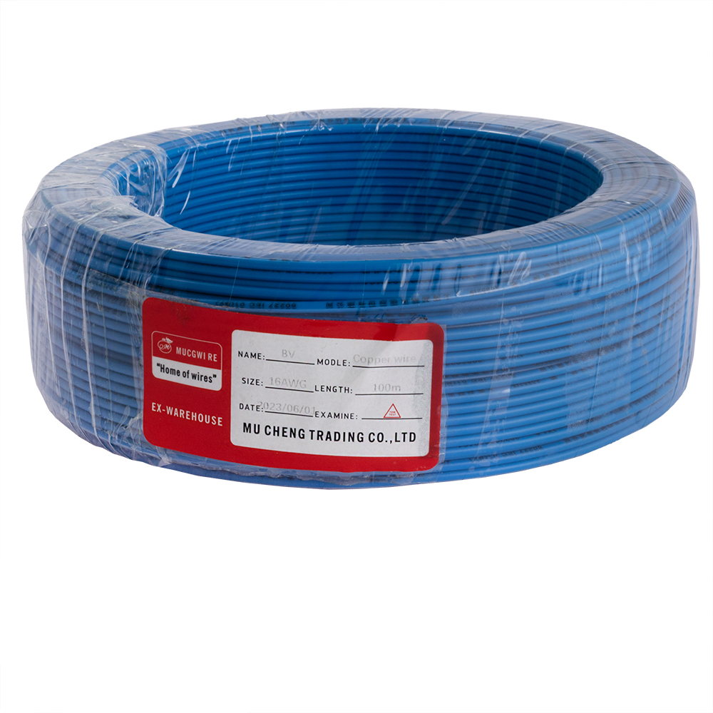 Провод монолитный 1.5mm2 (16AWG/D1.38мм, медь, PVC), синий