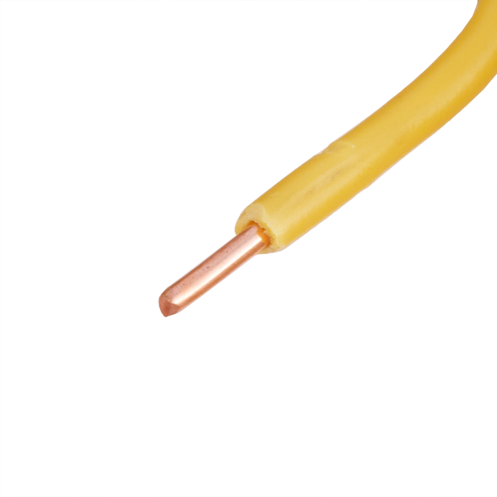 Провод монолитный 1.5mm2 (16AWG/D1.38мм, медь, PVC), желтый