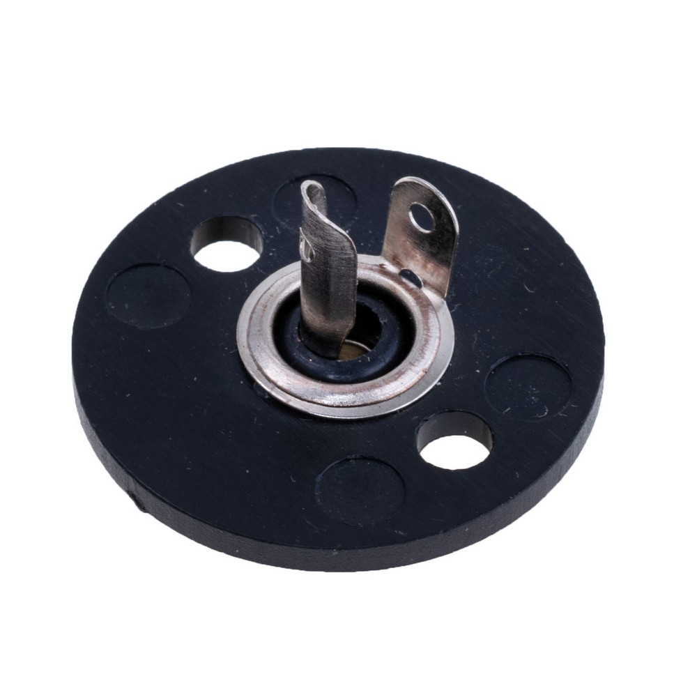 Панель кругла вбудована, чорний 1xRCA, D = 25мм GT1-4001