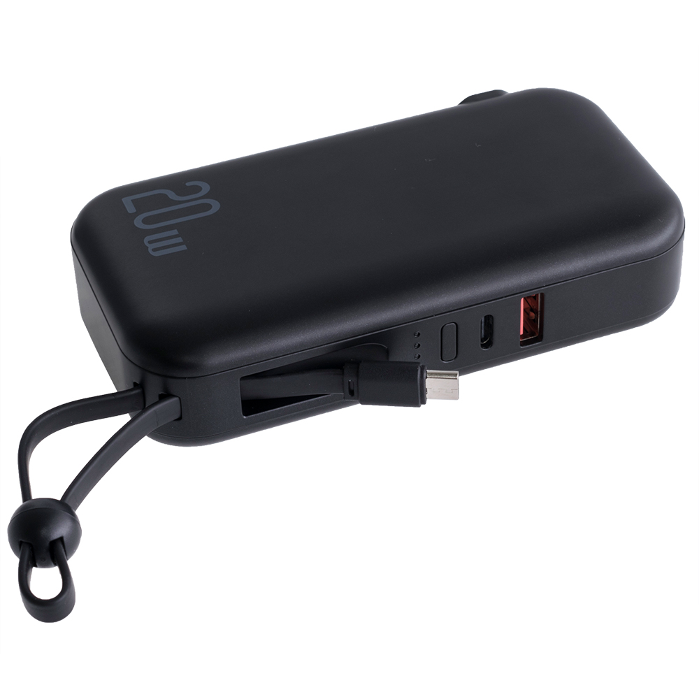 Power Bank 10000mAh 37Wh (Rated Capacity: 6000mAh) US-CD172 PB63 QC+PD черный (USAMS)