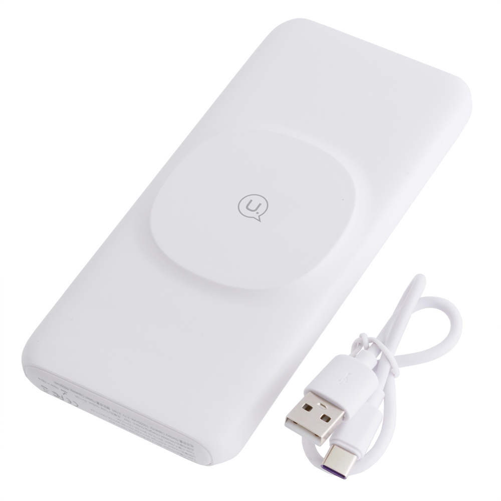 Power Bank 10000mAh 37Wh (Rated Capacity: 6000mAh) US-CD171 PB62 QC3.0+PD 20W белый (USAMS)