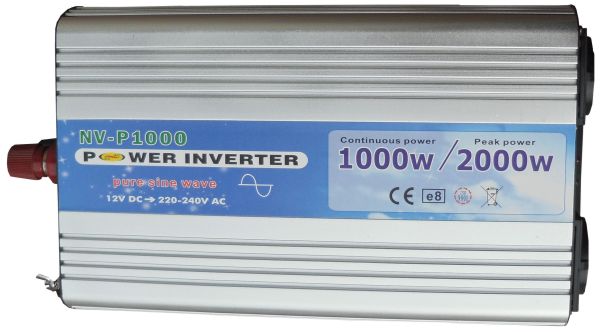 Inverter NV-P 1000Watt 12V-220V, reine Sinuswelle Inverter NV-P 1000Watt 12V-220V, reine Sinuswelle