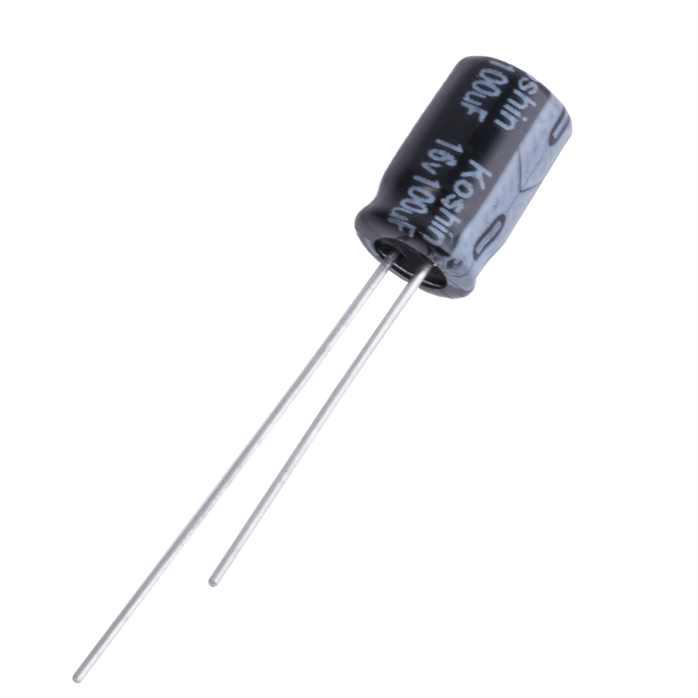 100uF 16V KLP 6,3x9mm (KLP-016V101ME090-Koshin) (Elektrolytkondensator)