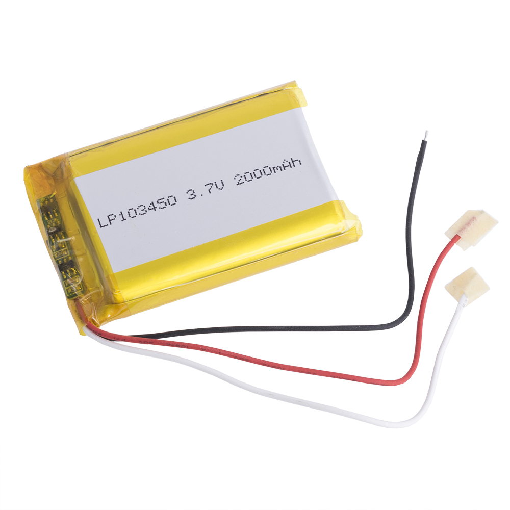 LiPo 2000 mAh, 3,7V, 10x34x50мм (LiPower) аккумулятор литий-полимерный)