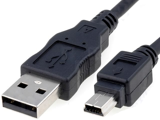 Kabel USBA-plug - USBmini- plug  5pin,  Laenge 0,3m (CAB-MUSB-A5/0.3)