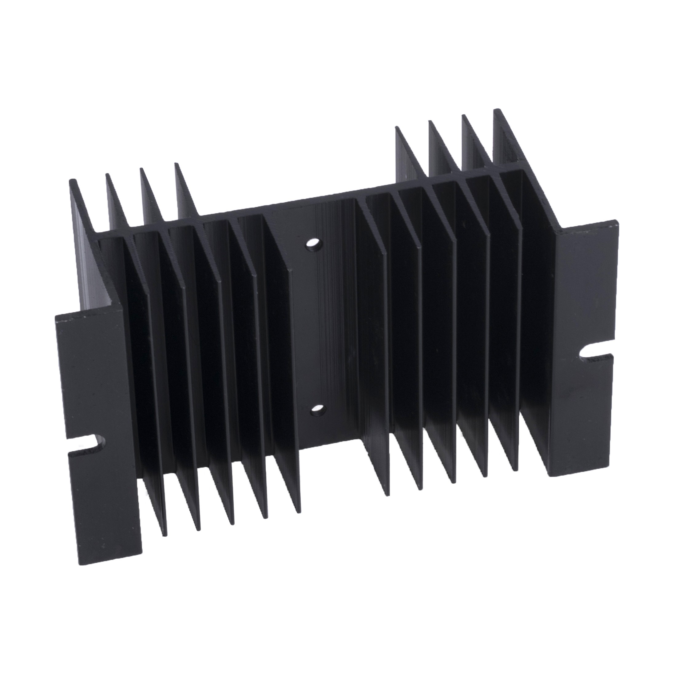 Радиатор к однофазным реле 10A-80A (size M: 125х70х50мм, цвет черный)