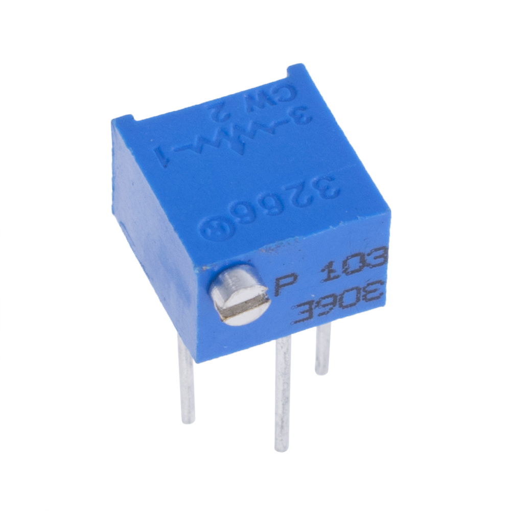 10 kOhm VTR-A-3266P-103 VTRons (потенциометр подстроечный многооборотный) 10 kOhm VTR-A-3266P-103 VTRons (потенциометр подстроечный многооборотный)