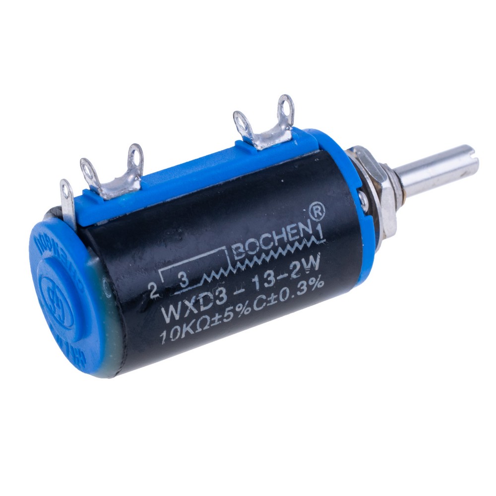 Багатооборотний потенціометр дротовий 10 kOhm, WXD3-13-2W-10K Ohm
