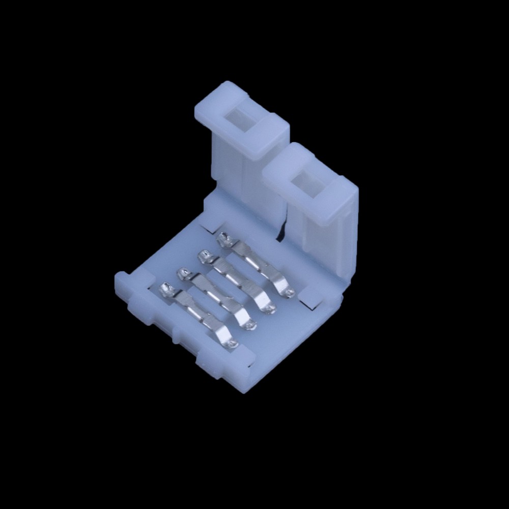 З'єднувач прямий 10mm LED 3528/5050, 4 контакта.