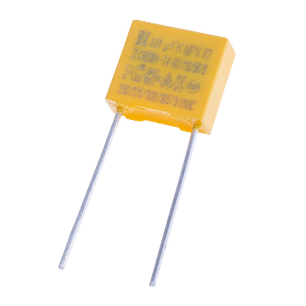 MPX 10nF 310VAC J(±5%), P=7,5mm, 10x9x4mm X2-103K310VACB3 YY-конденсатор плівковий