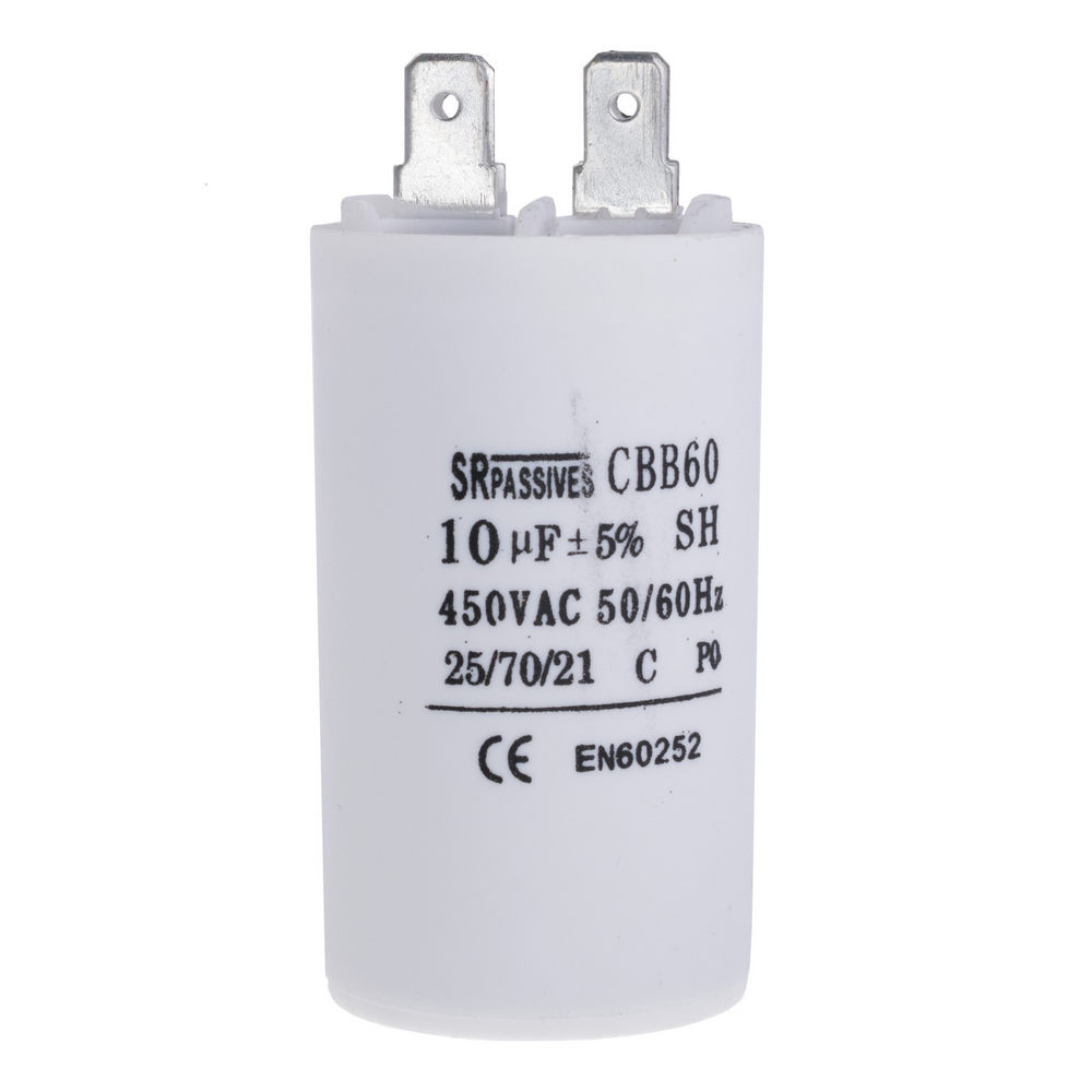 10uF; 450V; Ш35x60mm; -25ч70°C; ±5%; 3000h (CBB60A-10/450)