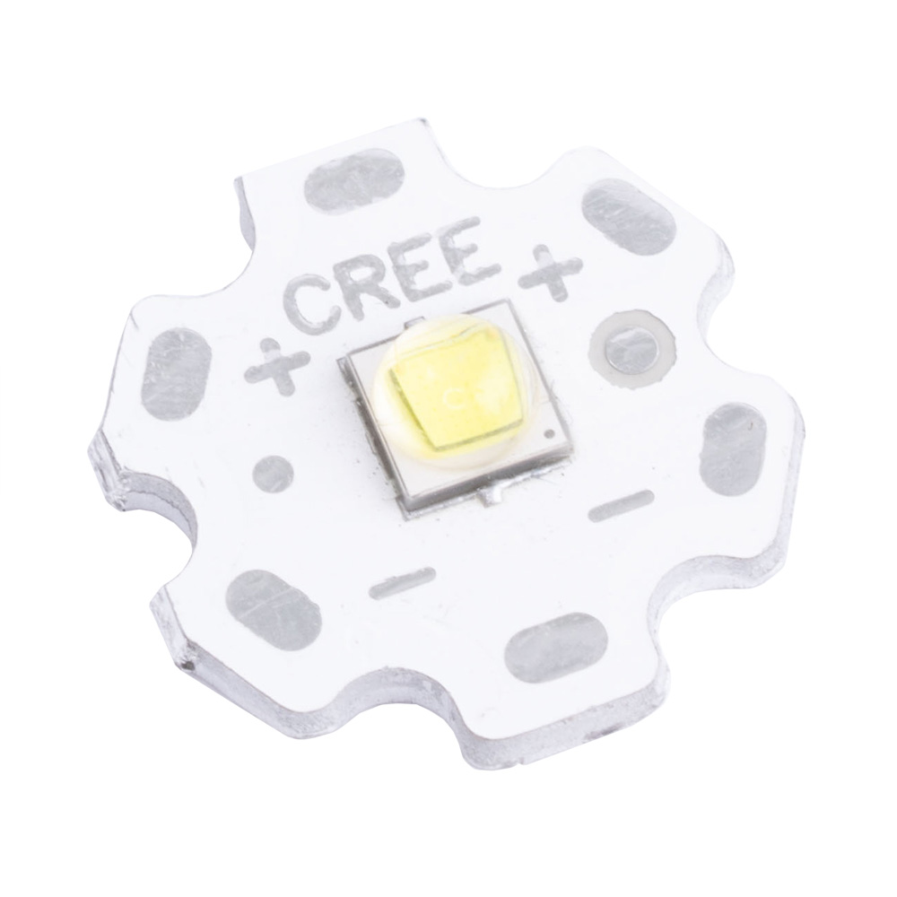 Светодиод 10W, чип 80mil, белый 6500K 1200lm, капля 5х5mm, белая подложка