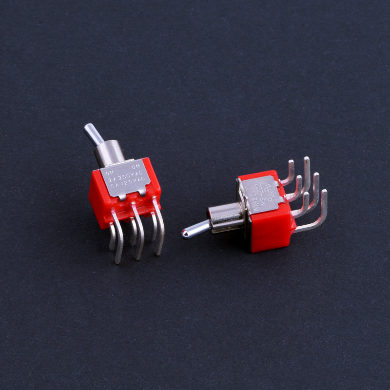 Kippschalter Miini 2A 250VAC 2-polig Ein-Ein eckig KLS7-MS-202-C3 Kippschalter Miini 2A 250VAC 2-polig Ein-Ein eckig KLS7-MS-202-C3