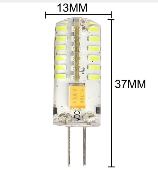 Лампа светодиодная G4 12V 3W (Epistar Белый теплый)