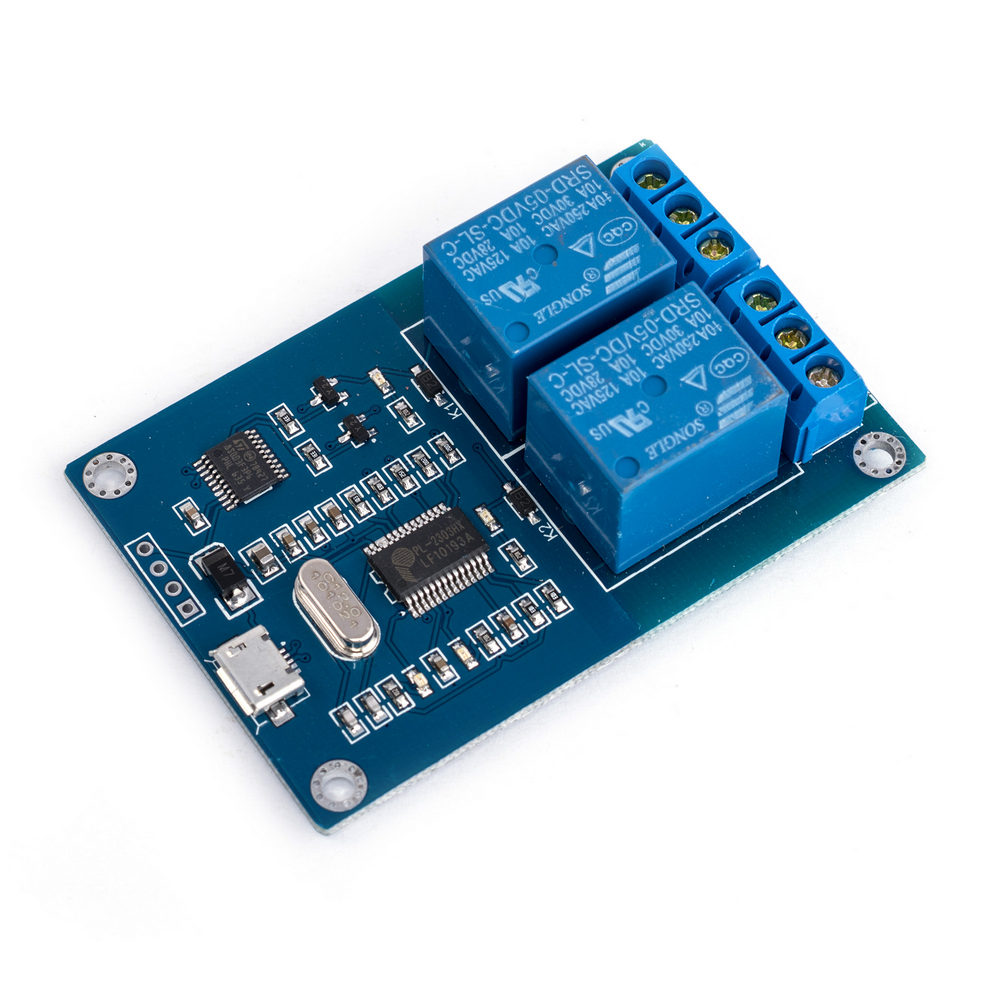 ICSE013A - USB модуль реле на 2 канала для Relay Board Manager. Управление нагрузкой через USB