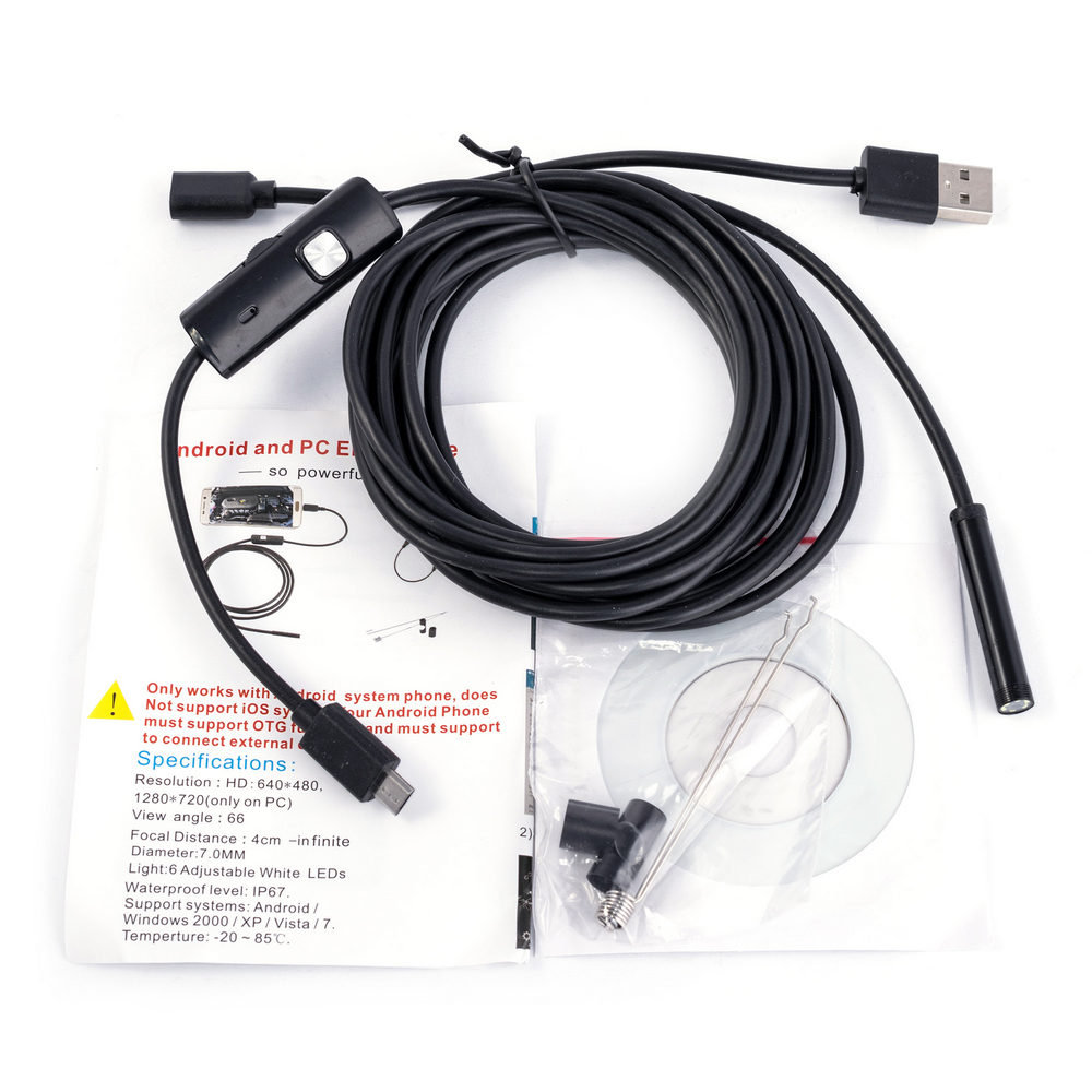 Эндоскоп USB-micro для android (arduino) с подсветкой Эндоскоп USB-micro для android (arduino) с подсветкой