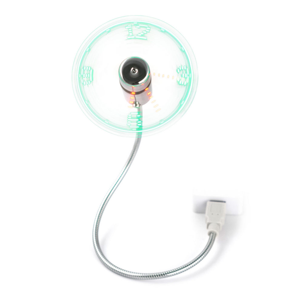 USB-Ventilator mit Uhr